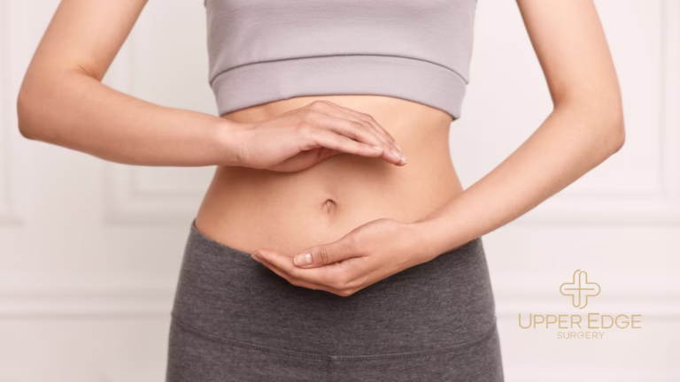 Upper Edge Surgery hernia care image showing the abdomen